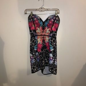 Strapless romper